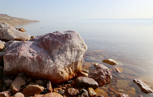 Sůl z Mrtvého moře v Jordan, Střední východ — Stock fotografie