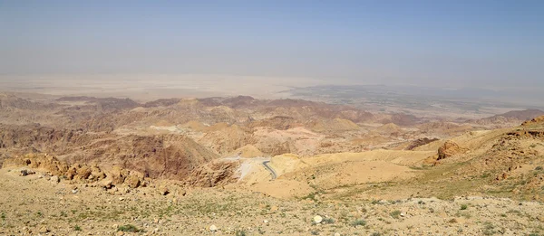 Paesaggio montano desertico, Giordania, Medio Oriente — Foto Stock
