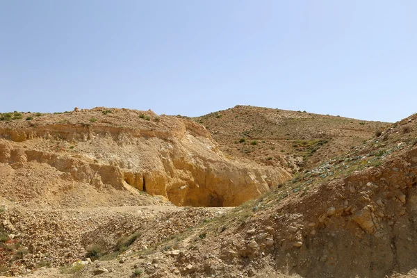 Paesaggio montano desertico, Giordania, Medio Oriente — Foto Stock