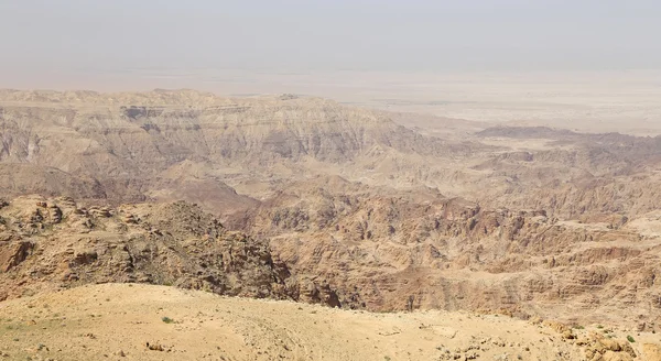 山の風景、Jordan、中東を砂漠します。 — ストック写真