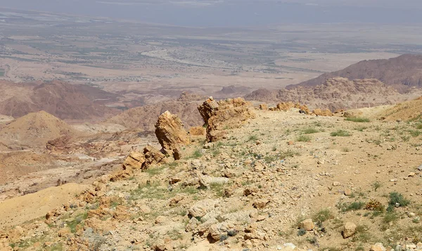 山の風景、Jordan、中東を砂漠します。 — ストック写真