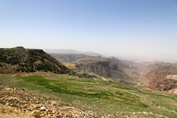Pouštní horské krajiny, Jordan, Střední východ — Stock fotografie