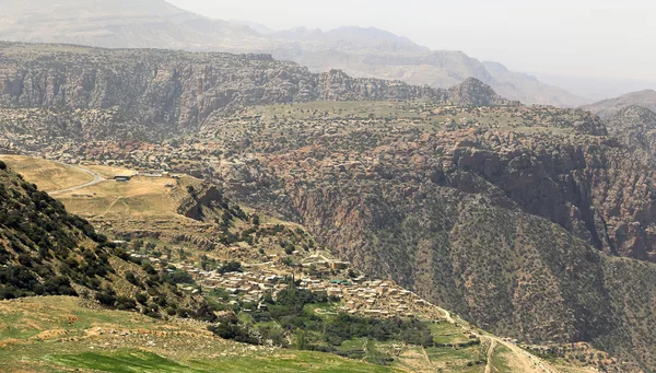 Pouštní horské krajiny, Jordan, Střední východ — Stock fotografie