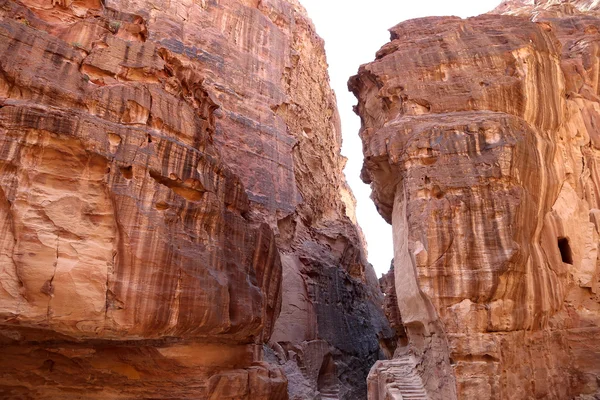 Montañas de Petra, Jordania, Oriente Medio. Petra ha sido Patrimonio de la Humanidad por la UNESCO desde 1985 —  Fotos de Stock