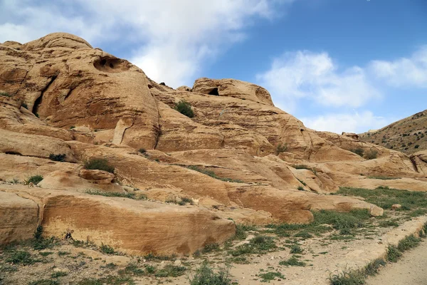 Montagne di Petra, Giordania, Medio Oriente. Petra è Patrimonio dell'Umanità UNESCO dal 1985 — Foto Stock