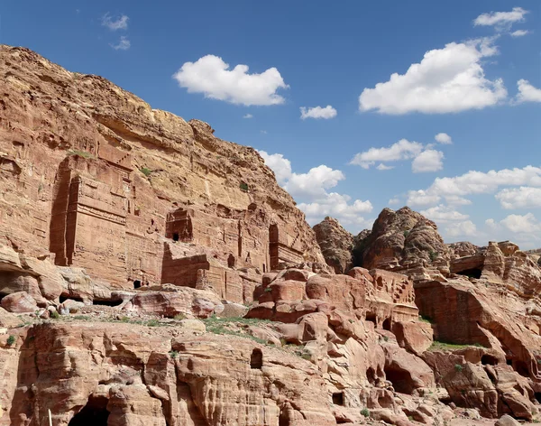 Petra, jordan-- es ist ein Symbol von jordan, sowie die meistbesuchte Touristenattraktion in Jordanien. — Stockfoto