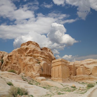 Petra, Jordan, Ortadoğu dağlarında.