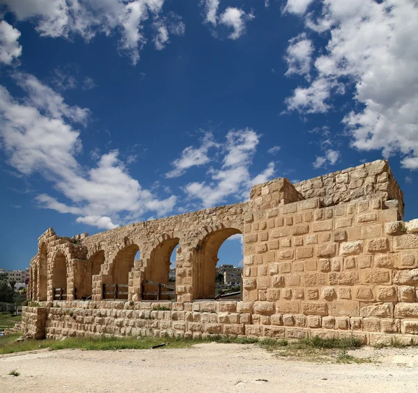 Rzymskie ruiny w Jordanii miasta jerash (Gerazie starożytności), stolica i największe miasto guberni jerash, jordan — Zdjęcie stockowe