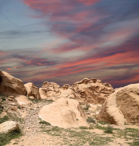 Bergen van Petra, Jordan, Midden-Oosten — Stockfoto