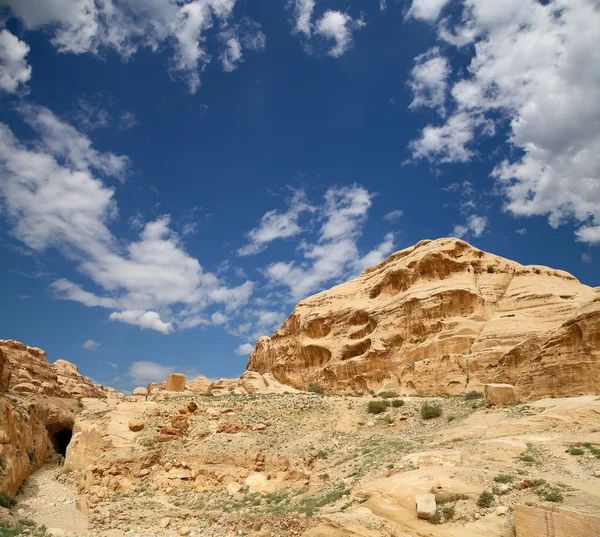 佩特拉，Jordan，中东地区的山 — 图库照片