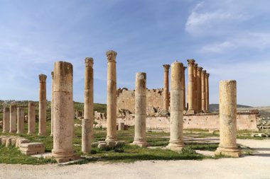 başkenti ve en büyük jerash governorate, Ürdün jerash (Antik gerasa), Ürdün şehirde roman ruins