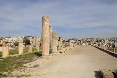 başkenti ve en büyük jerash governorate, Ürdün jerash (Antik gerasa), Ürdün şehirde roman ruins