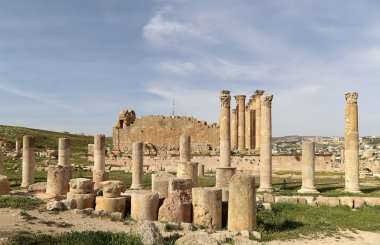başkenti ve en büyük jerash governorate, Ürdün jerash (Antik gerasa), Ürdün şehirde roman ruins