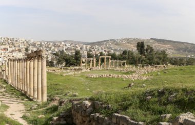 başkenti ve en büyük jerash governorate, Ürdün jerash (Antik gerasa), Ürdün şehirde roman ruins