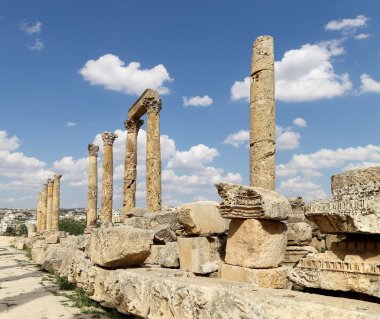başkenti ve en büyük jerash governorate, Ürdün jerash (Antik gerasa), Ürdün şehirde roman ruins