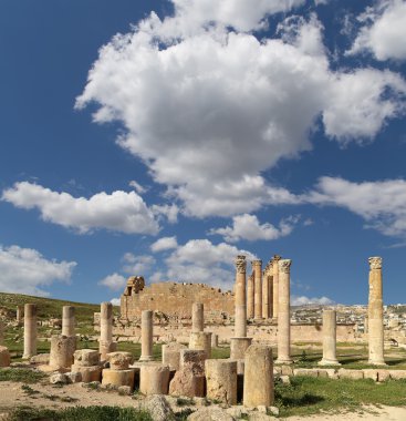 başkenti ve en büyük jerash governorate, Ürdün jerash (Antik gerasa), Ürdün şehirde roman ruins