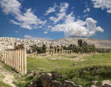 başkenti ve en büyük jerash governorate, Ürdün jerash (Antik gerasa), Ürdün şehirde roman ruins