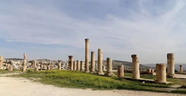 Римських руїн у Йорданський місто jerash (gerasa античності,), столиця і найбільше місто jerash губернія, Йорданія — стокове фото