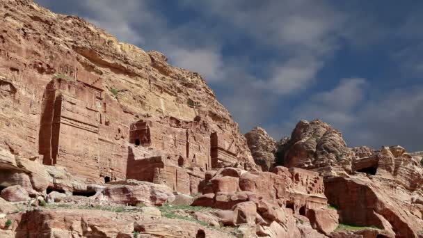 Petra, Jordania, Oriente Medio es un símbolo de Jordania — Vídeos de Stock