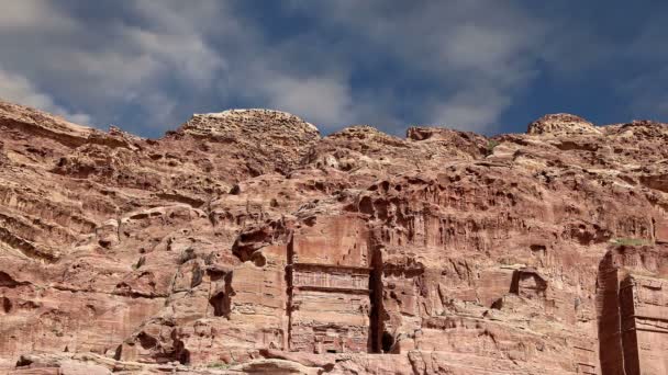 Petra, Jordânia, Oriente Médio é um símbolo da Jordânia — Vídeo de Stock