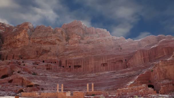 Petra, Jordan, Middle East -- it is a symbol of Jordan — Stock Video