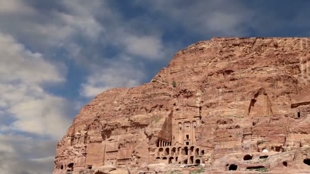 Petra, Jordan, a közel-keleten a szimbólum a Jordan — Stock videók