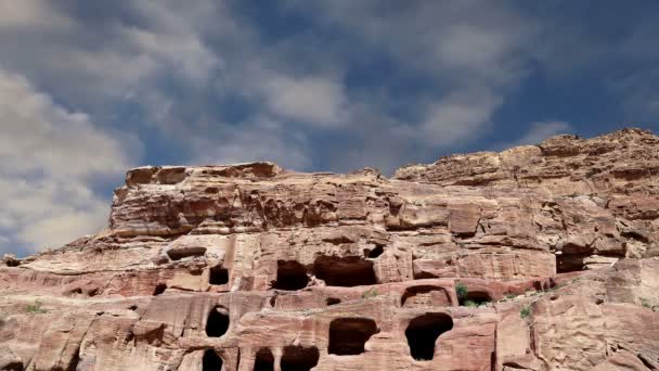 Petra, Jordan, Orta Doğu--bu bir Jordan sembolüdür — Stok video