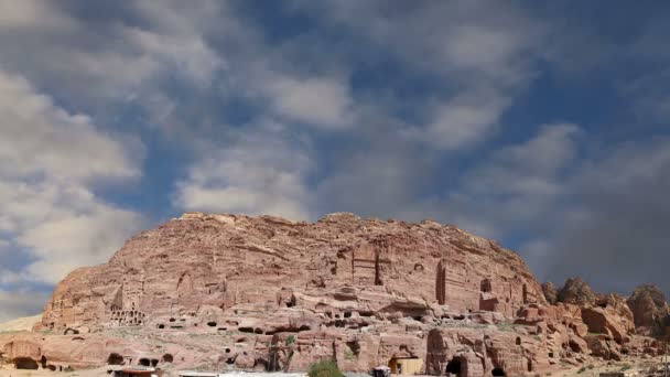 Petra, Jordan, a közel-keleten a szimbólum a Jordan — Stock videók