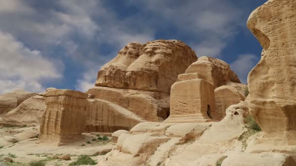 佩特拉，Jordan，中东地区的山. — 图库视频影像