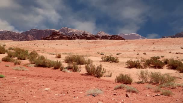 Wadi Rum Desert, Jordania, Oriente Medio — Vídeo de stock