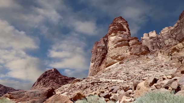 Wadi Rum Desert, Jordania, Oriente Medio — Vídeos de Stock