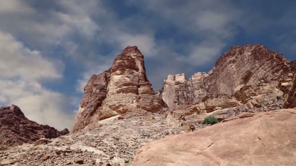 Deserto de Wadi Rum, Jordânia, Médio Oriente — Vídeo de Stock