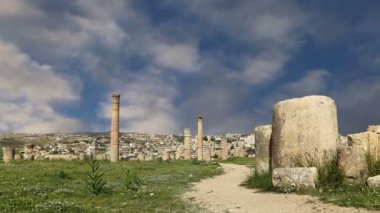başkenti ve en büyük jerash governorate, Ürdün jerash (Antik gerasa), Ürdün şehirde roman ruins