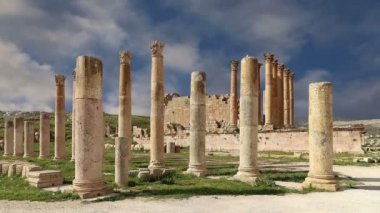 başkenti ve en büyük jerash governorate, Ürdün jerash (Antik gerasa), Ürdün şehirde roman ruins