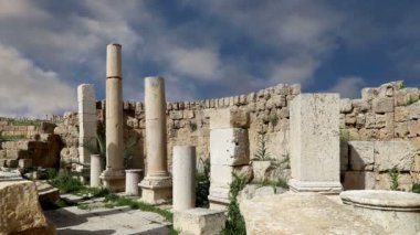 başkenti ve en büyük jerash governorate, Ürdün jerash (Antik gerasa), Ürdün şehirde roman ruins