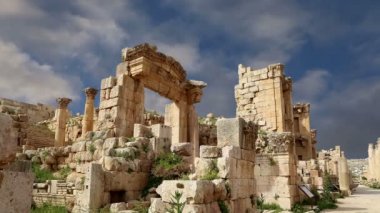 başkenti ve en büyük jerash governorate, Ürdün jerash (Antik gerasa), Ürdün şehirde roman ruins