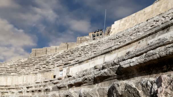 Romerska teatern i amman, Jordanien — Stockvideo