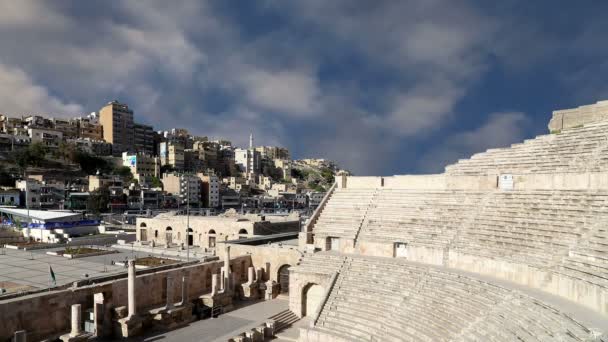 Teatro Romano en Ammán, Jordania — Vídeo de stock