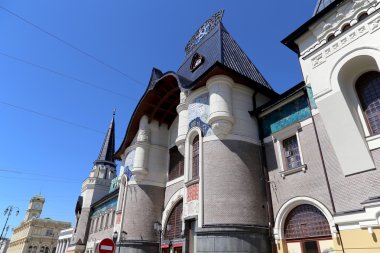 Yaroslavsky tren istasyonu inşa, Moskova, Rusya - Moskova Komsomolskaya Meydanı'nda yer alan, dokuz ana tren istasyonları biridir.