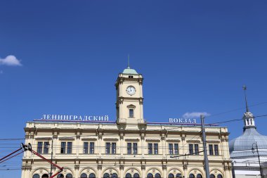 Cephe Bolshaya tren istasyonu--bina Tarihi Moskova, Rusya'nın dokuz ana tren istasyonları biridir