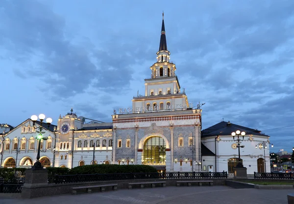 KAZANSKY spoorweg terminal (Kazansky vokzal)--is een van de negen spoorweg terminals in Moskou, Rusland. — Stockfoto