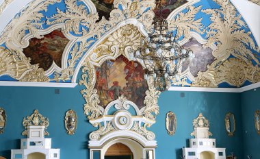 MOSCOW, RUSSIA - JUNE, 18 2015--VIP-hall or a room higher comfort Kazansky railway terminal ( Kazansky vokzal) also known as Moscow Kazanskaya railway station is one of nine railway terminals in Moscow, Russia