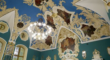 Moskova, Rusya, 23 Haziran 2015. Oda daha yüksek konfor Kazansky demiryolu terminali olarak da bilinen Moskova Kazanskaya tren istasyonu dokuz demiryolu terminalleri, Moskova, Rusya biridir