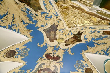 Moskova, Rusya, 23 Haziran 2015. Oda daha yüksek konfor Kazansky demiryolu terminali olarak da bilinen Moskova Kazanskaya tren istasyonu dokuz demiryolu terminalleri, Moskova, Rusya biridir