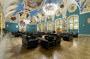 MOSCOW, RUSSIA, JUNE, 23, 2015--room higher comfort Kazansky railway terminal also known as Moscow Kazanskaya railway station is one of nine railway terminals in Moscow, Russia