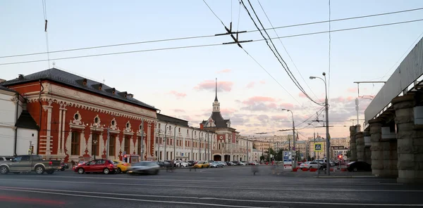 Kazaňského železniční terminál (nádraží Kazaňskij vokzal) – je jedním z devíti železniční terminály v Moskvě, Rusko. — Stock fotografie