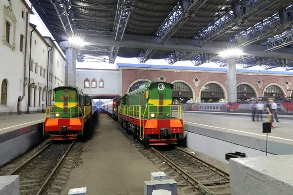 Kazansky terminal kolejowy (Kazansky vokzal) - jest jednym z dziewięciu terminale kolejowe w Moskwie, Rosja. — Zdjęcie stockowe