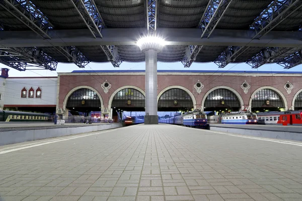 Kazansky terminal kolejowy (Kazansky vokzal) - jest jednym z dziewięciu terminale kolejowe w Moskwie, Rosja. — Zdjęcie stockowe