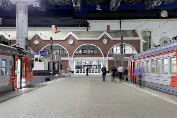 Kazansky terminal kolejowy (Kazansky vokzal) - jest jednym z dziewięciu terminale kolejowe w Moskwie, Rosja. — Zdjęcie stockowe