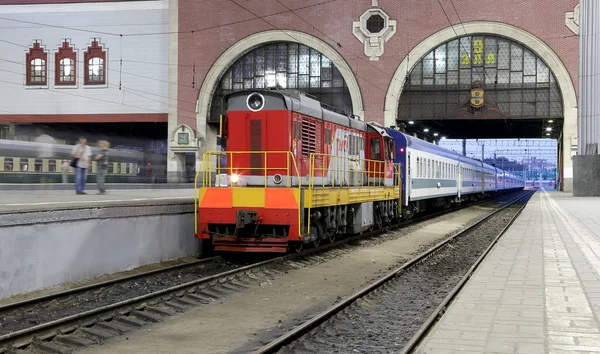 Kazansky terminal ferroviário (Kazansky vokzal) é um dos nove terminais ferroviários em Moscou, Rússia . — Fotografia de Stock